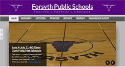 Desktop Screenshot of forsythpublicschools.org