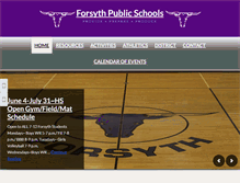 Tablet Screenshot of forsythpublicschools.org